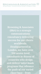 Mobile Screenshot of browning-associates.com